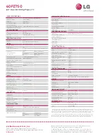 Preview for 2 page of LG 60PZ750 Specifications