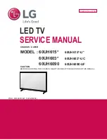 Предварительный просмотр 1 страницы LG 60UH603 Series Service Manual