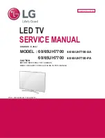 Предварительный просмотр 1 страницы LG 60UH7700 Service Manual