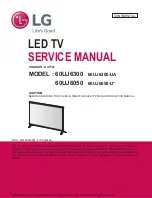 LG 60UJ6050 Service Manual предпросмотр