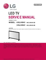 Предварительный просмотр 1 страницы LG 60UJ6540 Service Manual
