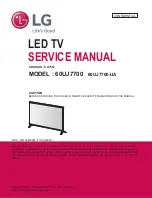 LG 60UJ7700 Service Manual preview