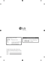 Предварительный просмотр 32 страницы LG 60UL3E Owner'S Manual