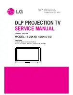 Preview for 1 page of LG 62SX4D -  - 62" Rear Projection TV Service Manual