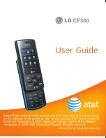 LG 64958 -  CF360 Cell Phone 16 GB User Manual preview