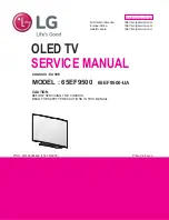 Предварительный просмотр 1 страницы LG 65EF9500 Service Manual