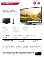 LG 65LM6200 Specifications предпросмотр