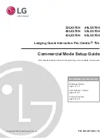 Предварительный просмотр 1 страницы LG 65LX570H Commercial Mode Setup Manual