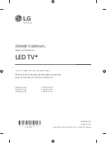 Preview for 1 page of LG 65NANO95 Series Owner'S Manual