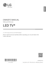 LG 65QNED91 Series Owner'S Manual preview