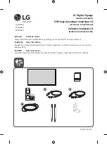 Предварительный просмотр 1 страницы LG 65TR3BF-B Installation Manual