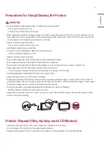 Предварительный просмотр 7 страницы LG 65TR3BF-B Owner'S Manual