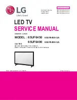 Предварительный просмотр 1 страницы LG 65UF6450 Service Manual