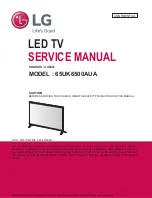 LG 65UK6500AUA Service Manual preview