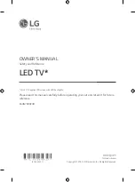 LG 65UN7000PUD Owner'S Manual preview