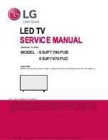 Предварительный просмотр 1 страницы LG 65UP7670PUC Service Manual