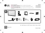 Предварительный просмотр 1 страницы LG 65UR760H9UD Easy Setup Manual