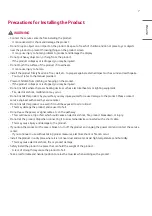 Предварительный просмотр 7 страницы LG 75XS4G Owner'S Manual