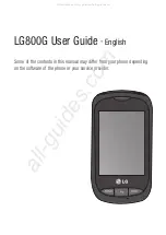 Preview for 1 page of LG 800G User Manual