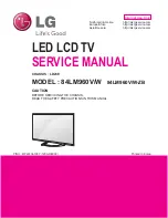 Предварительный просмотр 1 страницы LG 84LM96/W Service Manual