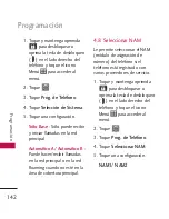 Preview for 143 page of LG 8575 (Spanish) Manual Del Propietario