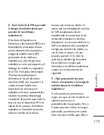 Preview for 174 page of LG 8575 (Spanish) Manual Del Propietario