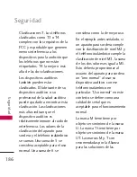 Preview for 187 page of LG 8575 (Spanish) Manual Del Propietario