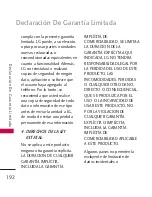 Preview for 193 page of LG 8575 (Spanish) Manual Del Propietario