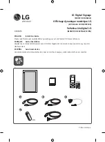 Preview for 1 page of LG 86XE3FS Installation Manual