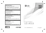 Preview for 1 page of LG A133 User Manual