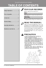 Preview for 2 page of LG A18LH1 Owner'S Manual