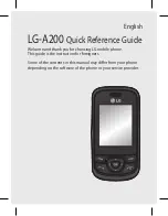 Предварительный просмотр 69 страницы LG A200 Quick Reference Manual