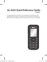 Preview for 55 page of LG A225 Quick Reference Manual