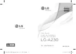 LG A230 User Manual preview