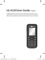 Preview for 3 page of LG A230 User Manual