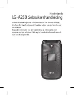 Preview for 3 page of LG A250 Quick Reference Manual