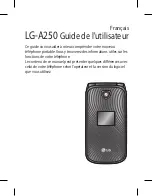 Preview for 37 page of LG A250 Quick Reference Manual