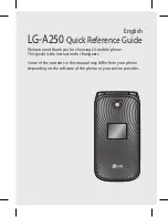 Preview for 73 page of LG A250 Quick Reference Manual