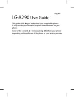 Preview for 3 page of LG A290 User Manual