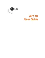 Preview for 5 page of LG A7110 User Manual