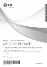 Preview for 1 page of LG ABNQ18GHLA0 Installation Manual