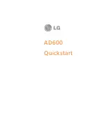 Preview for 1 page of LG AD600 Quick Start Manual