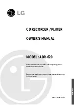 Preview for 1 page of LG ADR-620 Owner'S Manual