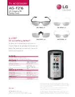 Preview for 1 page of LG AG-F216 Datasheet
