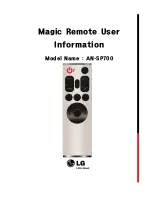 Предварительный просмотр 1 страницы LG AN-SP700 User Information