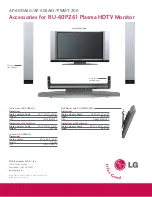 LG AP-60DA60 Specifications preview