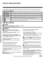 Preview for 4 page of LG AR-DE11-05A Installation And Operation Manual