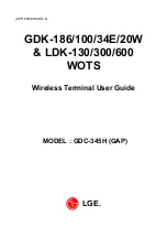 Предварительный просмотр 1 страницы LG Aria LDK 300 User Manual