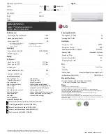 Preview for 1 page of LG ARNU073SEL2 Specifications