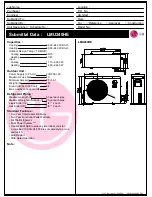 Preview for 1 page of LG Art Cool LMU240HE Specifications